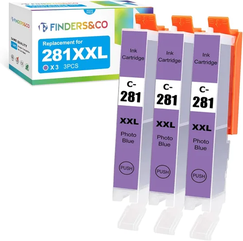Miniatura 10 de CLI-281 XXL - Depósito de tinta negra de repuesto para 281 XXL BK para trabajar con Canon PIXMA TS6320 TR7520 TS8120 TS8320 TR8520 TS9120