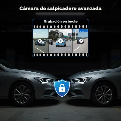 Miniatura 7 de Volam Pantalla Carplay de 9.26 pulgadas para automóvil con cámara de tablero 4K, compatible con Apple Carplay y Android Auto, Carplay con cámara