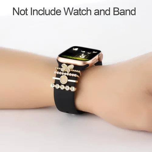 Miniatura 4 de Correas decorativas para reloj compatibles con Apple Watch de 1.496 pulgadas, 1.575 pulgadas, 1.614 pulgadas, 1.654 pulgadas, 1.732 pulgadas, 1.772