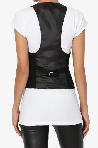 Miniatura 2 de TheMogan chaleco ajustable en la espalda para mujer.