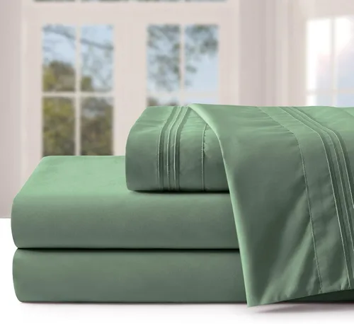 Miniatura 13 de Manyshofu Sábanas de bolsillo extra profundo tamaño King – Sábanas y fundas de almohada de lujo de 1800 hilos – Juego de cama de microfibra