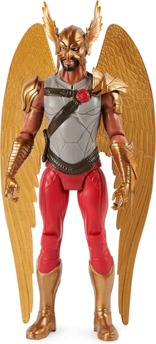 Miniatura 12 de DC Comics, Hawk Cruiser Patrol, incluye figuras de acción Black Adam y Hawkman, más de 16 pulgadas de ancho, primera edición, juguetes de Deluxe
