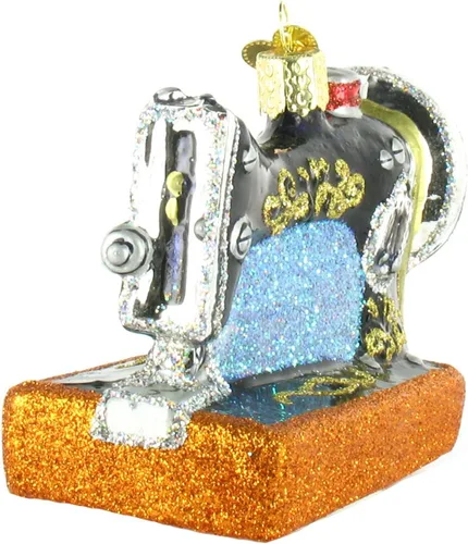 Miniatura 6 de Old World Christmas Hobbies Gifts - Adornos de vidrio soplado para máquina de coser de árbol de Navidad, 2.75, multicolor