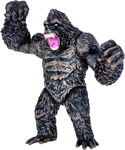 TwCare King Kong vs Godzilla Figura de Acción de Ataque de 6.5" Modo de Lucha Gorilla Ape Sólido Serie de Películas Salvajes, Bolsa de Viaje
