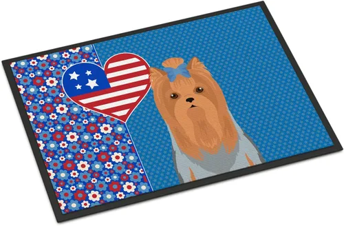 Miniatura 33 de Caroline's Treasures WDK5119JMAT Airedale Terrier USA - Tapete para interiores o exteriores, 24 x 36 pulgadas, tapete para puerta delantera