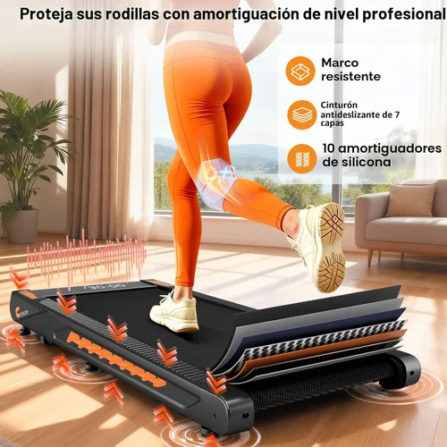 Miniatura 8 de Walking Pad Treadmill with Speaker, 4-in-1 6.2MPH Treadmills for Home with App Compatible, Walking Pad with 10% Incline, LED Display, 2.75HP