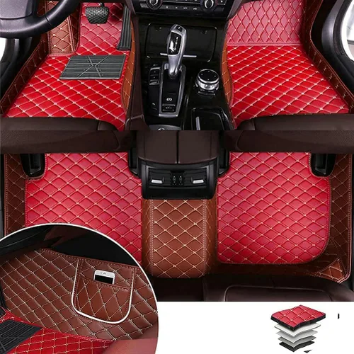 Miniatura 40 de Alfombras para todo tipo de clima de TAHALI - Alfombrillas impermeables, antideslizantes, de cuero para automóviles, SUV, camiones - Proteja