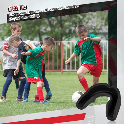 Miniatura 6 de BBTO 20 protectores bucales de fútbol a granel – Protector bucal para jóvenes y adultos, no hervir, para adultos y jóvenes, protector bucal suave