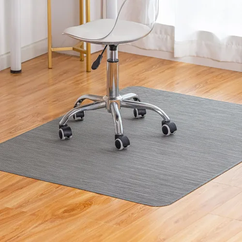 Miniatura 14 de Alfombrilla para silla de oficina para suelo de madera dura debajo del escritorio, alfombrilla para silla rodante de computadora para suelo