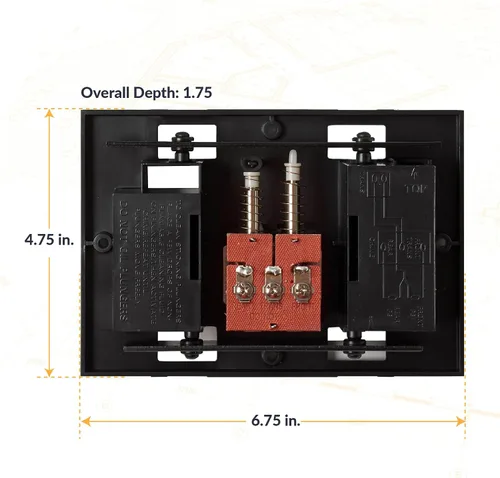 Miniatura 3 de Newhouse Hardware CHM24V Blanco 24-Voltio Timbre de puerta con cable Timbre eléctrico para hogares Timbres de puerta con cable con melodía