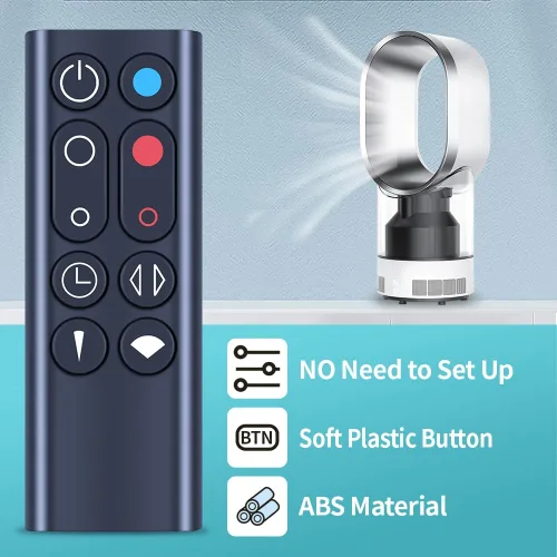 Miniatura 5 de Nuevo mando a distancia de repuesto compatible con Dyson Hot + Cool Tower Fan Heater Cooler AM09 (negro, número de pieza: 966538-04)