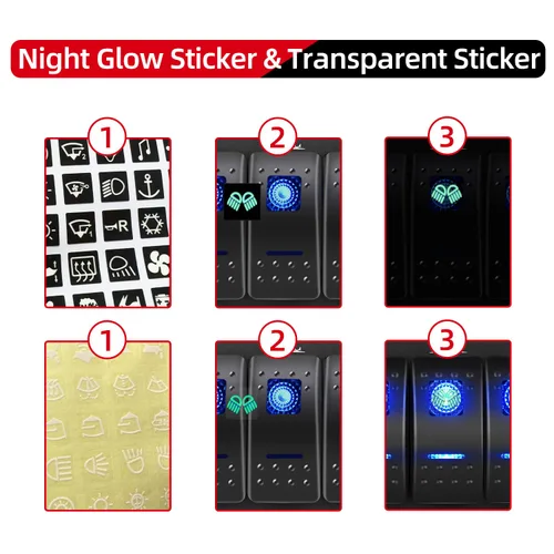 Miniatura 4 de Panel FXC impermeable, con ranura de doble puerto USB, fusibles de 4.2 A, visualización digital de voltaje, toma de encendedor y 4, 6 u 8 tipos