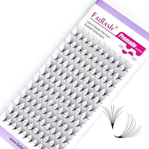 Miniatura 43 de Racimos de pestañas 10-16mm 144 piezas Bandeja mixta Pestañas individuales Rizo D Pestañas individuales en racimo Extensiones de pestañas