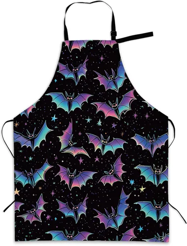 Miniatura 15 de Delantal de cocina con bolsillo, cuello ajustable impermeable y lazos largos, delantal de cocina para hornear, jardinería, pintura para mujer Retro