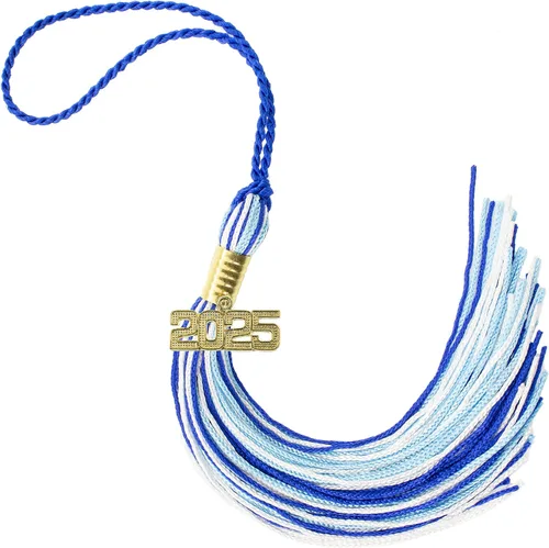 Miniatura 622 de Borla de graduación Aqua 2022, todos los colores escolares disponibles, fabricada en Estados Unidos