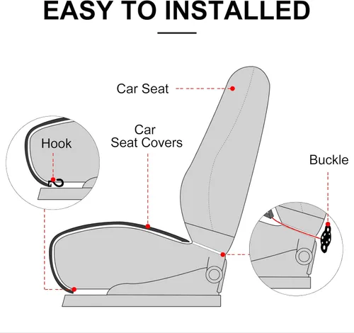 Miniatura 7 de surpassme - Fundas de asiento delantero y trasero de automóvil, universales, accesorios de automóvil, fundas con bolsillos de almacenamiento