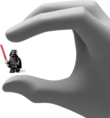 Miniatura 3 de LEGO Star Wars: Minifigura de Darth Vader con sable de luz y capa negra extra