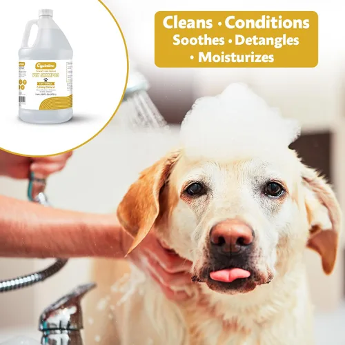 Miniatura 4 de Champú de avena para perros – Champú para perros de 1 galón Champu para Perros y acondicionador concentrado de aseo profesional – 1 galón de champús