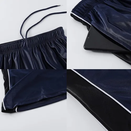 Miniatura 4 de PRTCYPNT Men's 11'' Cool Basketball Shorts with Pockets Long Gym Athletic Shorts Running Quick-Dry Drawstring