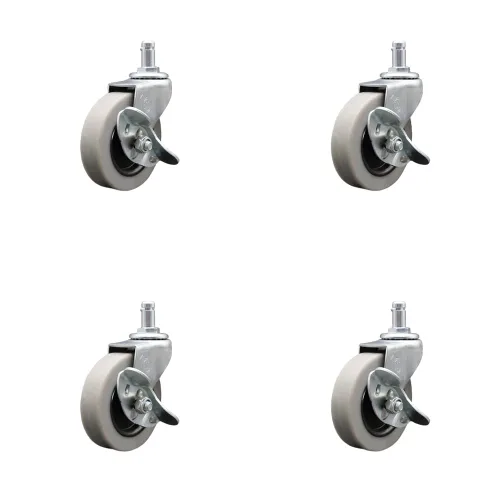 Miniatura 49 de Service Caster Marca – Compatible con/reemplazo para – Carritos de limpieza de conserje – Se adapta a la mayoría de carritos de limpieza Rubbermaid