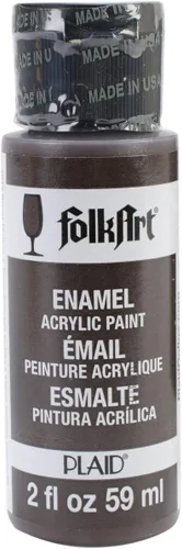 Miniatura 18 de FolkArt Pintura esmaltada para vidrio y cerámica en varios colores (2 onzas), 4013, grano de café Granos de café