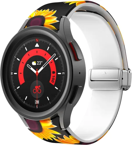 VeveXiao Correa deportiva compatible con Samsung Galaxy Watch 7 FE 6 5 4 Band 1.575 in 1.732 in/Galaxy Watch 5 Pro Band 1.772 pulgadas, correa de