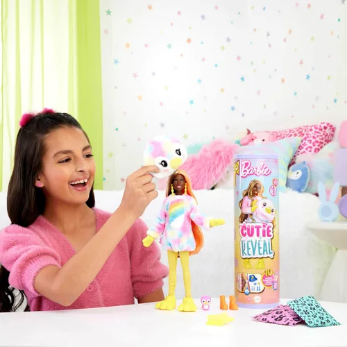 Miniatura 2 de Muñeca y Accesorios Barbie Cutie Reveal, Serie Color Dream, Disfraz de Pingüino Tie-Dye y 10 Sorpresas Incluyendo Cambio