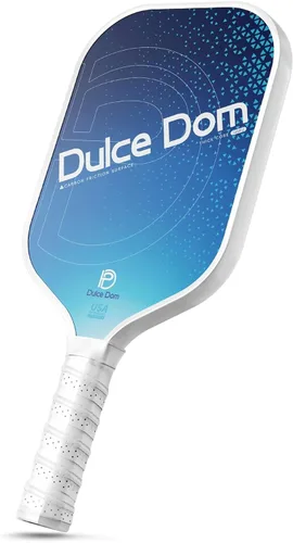 Miniatura 19 de Dulce DOM Juego de 2/4 palas de pickleball aprobadas por USAPA, 4 bolas de pickleball para interiores y exteriores, raqueta de superficie de fibra