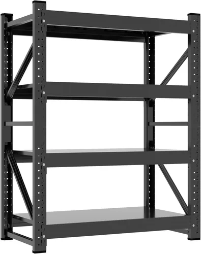 Miniatura 11 de Estantes de almacenamiento de 2500 libras, estantería de garaje de 5 niveles, estantería ajustable y resistente, estante de almacenamiento de metal
