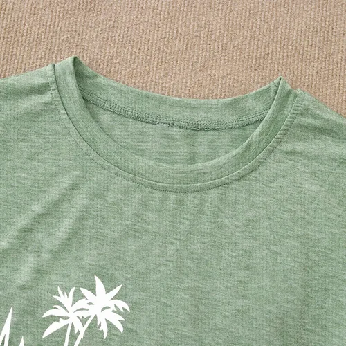 Miniatura 5 de Camiseta de manga corta con estampado de corazón para mujer, camiseta con estampado de corazón y estampado de corazón