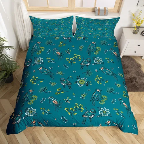 Miniatura 37 de Manfei Juego de funda de edredón occidental, tamaño individual, juego de ropa de cama de caballo de vaquero de 2 piezas, funda de edredón de cactus