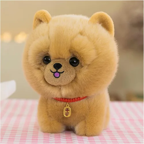Miniatura 8 de Animal de peluche para perro, juguete de peluche de imitación, almohada de peluche de peluche, regalos para niños y niñas (negro, 9.8 pulgadas)