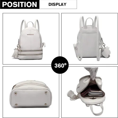 Miniatura 3 de MISS LULU Bolsos para mujer, Blanco, Normal