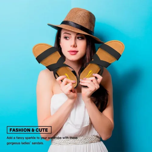 Miniatura 2 de DAYDAYGO - Sandalias planas elásticas para mujer