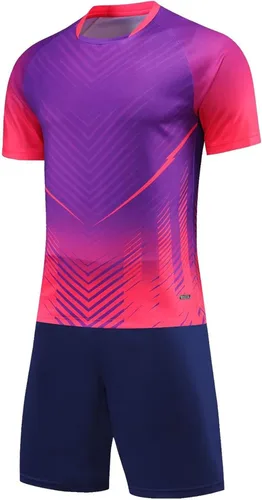 Miniatura 4 de Camiseta de fútbol para niños, camiseta y pantalones cortos de entrenamiento para equipo deportivo