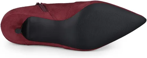 Miniatura 5 de Allegra K Botines de tacón de gatito con puntera puntiaguda para mujer