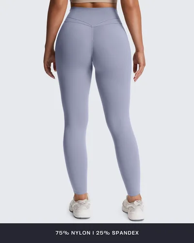 Miniatura 88 de Aoxjox Trinity - Pantalones de yoga de cintura alta con bolsillos para mujer, control de abdomen, cintura cruzada, leggings de entrenamiento suaves
