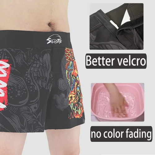 Miniatura 4 de Pantalones cortos de boxeo para hombres y hombres, BJJ para hombres