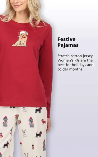 Miniatura 4 de PajamaGram - Conjunto de pijama de franela para mujer