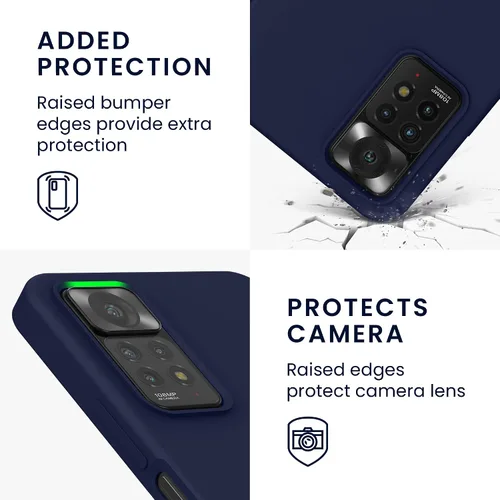 Miniatura 3 de kwmobile Funda compatible con Xiaomi Redmi Note 11 Pro/Note 11 Pro (5G) / Note 12 Pro (4G) - Funda de silicona TPU con acabado suave - Océano