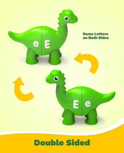 Miniatura 4 de 26 piezas de juguetes de aprendizaje del alfabeto de dinosaurios para 18M+, juguetes educativos Montessori para niños de 3, 4, 5 años, actividades