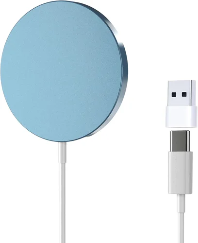 Miniatura 15 de Cargador MagSafe, almohadilla de carga inalámbrica magnética para iPhone 17/17 Pro/17 Pro Max/Air/16 15 14 13 12 Pro Max Plus/AirPods 2 3 Pro, imán