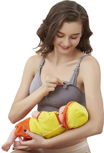Miniatura 3 de Seitop - Pack de 3 sujetadores de lactancia para mujer, sin costuras, para amamantar