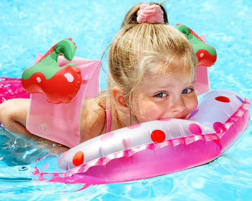 Miniatura 6 de Flotadores de brazo de natación Penta Angel 2 piezas de PVC lindo dibujos animados inflable banda de brazo mangas de flotación tubos inflables