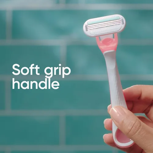 Miniatura 13 de Gillette Venus Maquinillas de afeitar desechables sensibles para mujeres con piel sensible, 6 unidades, ofrece un afeitado cercano con comodidad