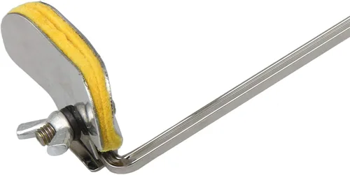 Miniatura 5 de Yibuy Saxofón Plata Marzo Lira Saxofón Soprano Clip Varilla recta longitud 8.268 in
