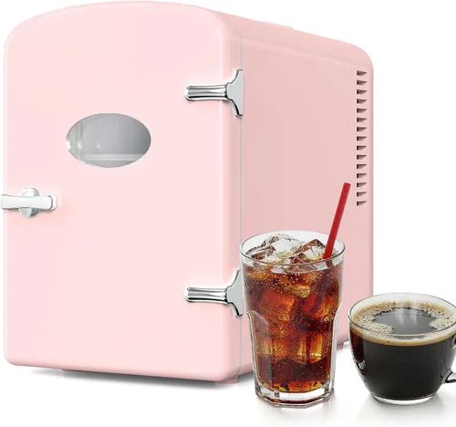 Miniatura 13 de InfiniPower Mini Refrigerador con Ventana de Observación, 4 Litros/6 Latas Refrigerador Portátil Calentador y Enfriador Personal, Interior-Exterior