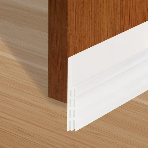 Miniatura 10 de Tope adhesivo para puerta con respaldo de silicona – Sello de puerta adhesivo para puertas interiores y exteriores, insonorizado y aislante de aire
