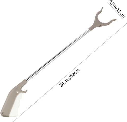 Miniatura 8 de Baluue Abrazadera de basura, pinza de basura larga, accesorios sanitarios, herramienta de alcance, 1 ud