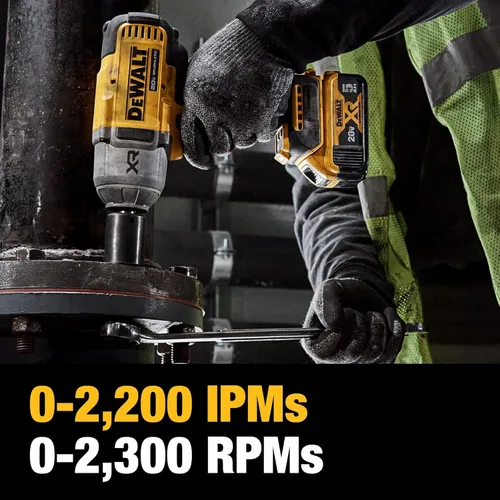 Miniatura 4 de DEWALT Llave de impacto inalámbrica de 20 V MAX con yunque de anillo de cerdo, pistola de impacto de alto par 1/2 sin escobillas, velocidad de 4